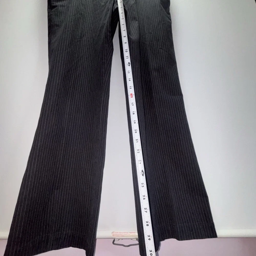 Banana Republic Tailored Fit Men's Wool Dress Pants Gray Pinstripe 32x30